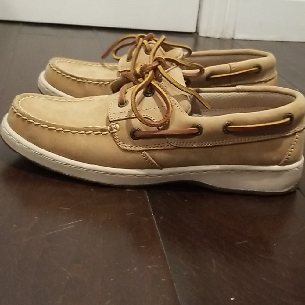 Leather Bass & Co Sailor Boat shoes 6.5